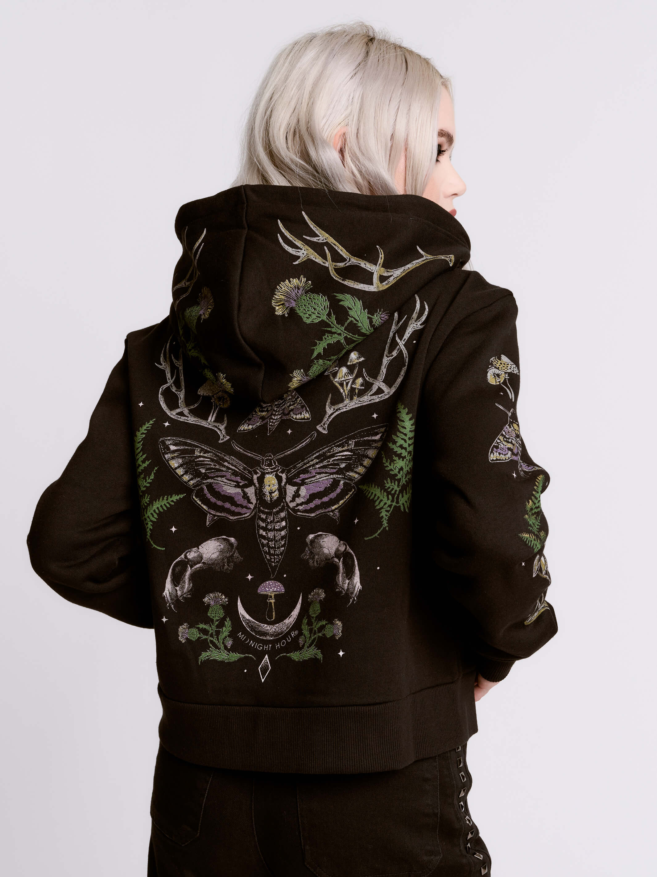 CROPPED FOREST WITCH HOODIE