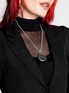 a black structured blazer