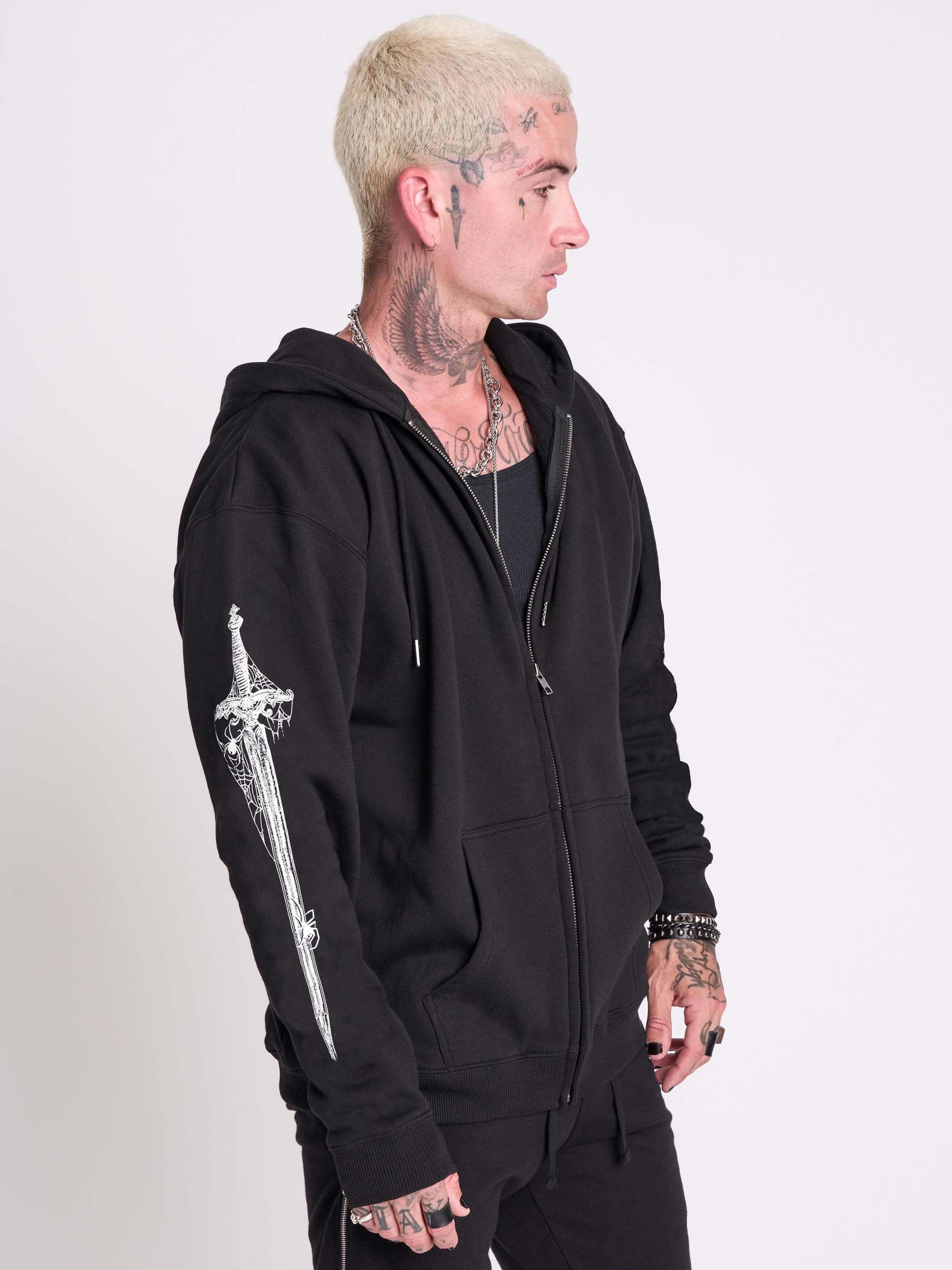 Dagger Zip Up Hoodie