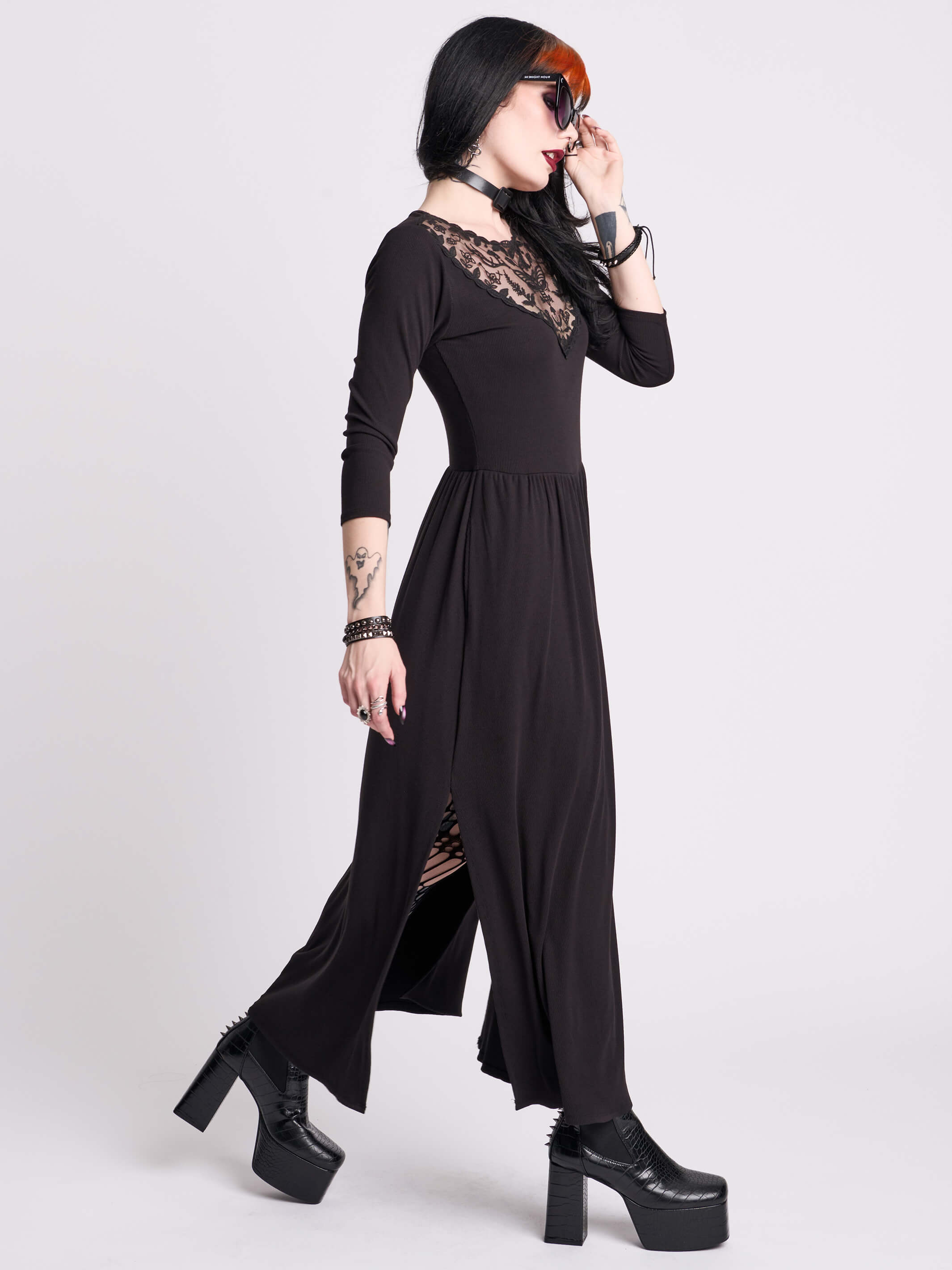 DARK DELIGHTS MAXI DRESS