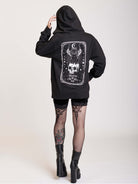 Death tarot zip up unisex hoodie