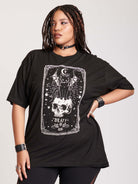 Death tarot card cat skull tshirt