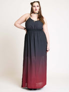 OMBRE CHIFFON MAXI DRESS