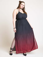 OMBRE CHIFFON MAXI DRESS