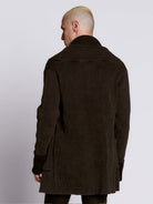 distressed rib cardigan