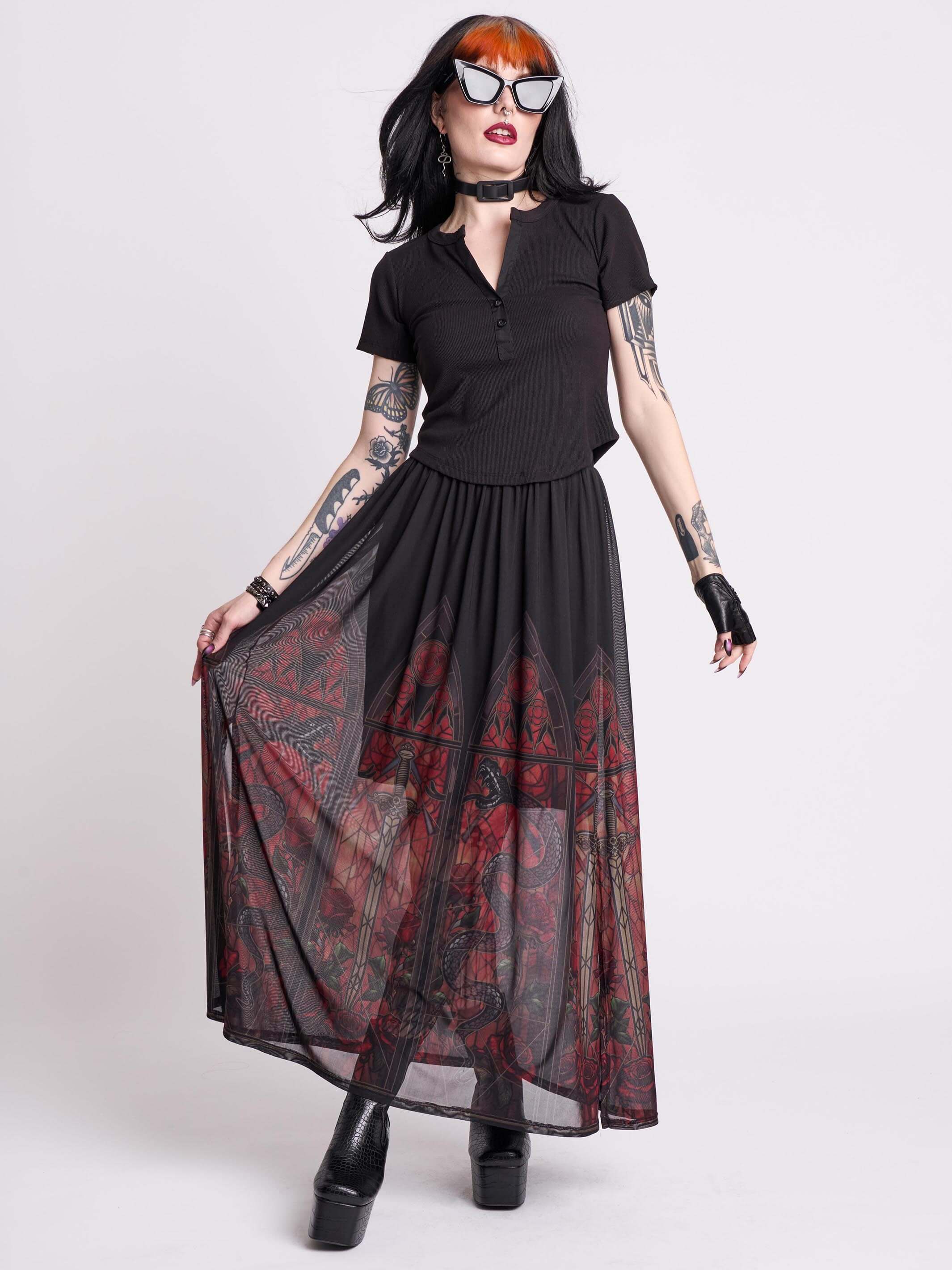 DRAGON'S HOUSE MAXI SKIRT