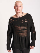 dropstitch sweater men