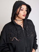 EMBROIDERED RELICS ZIP HOODIE