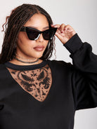 Embroidered scorpion sweatshirt