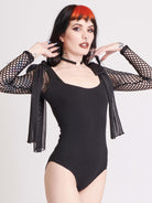 LONG SLEEVE FISHNET BODYSUIT