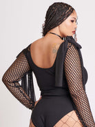 LONG SLEEVE FISHNET BODYSUIT