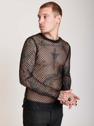 FISHNET LONG SLEEVE TOP