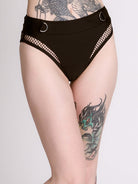 Fishnet Cut Out Swim Bottom