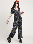 FLORAL SNAKE JUMPSUIT