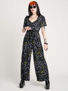 FLORAL SNAKE JUMPSUIT