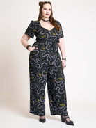 FLORAL SNAKE JUMPSUIT