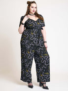 FLORAL SNAKE JUMPSUIT