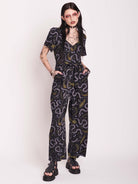 FLORAL SNAKE JUMPSUIT