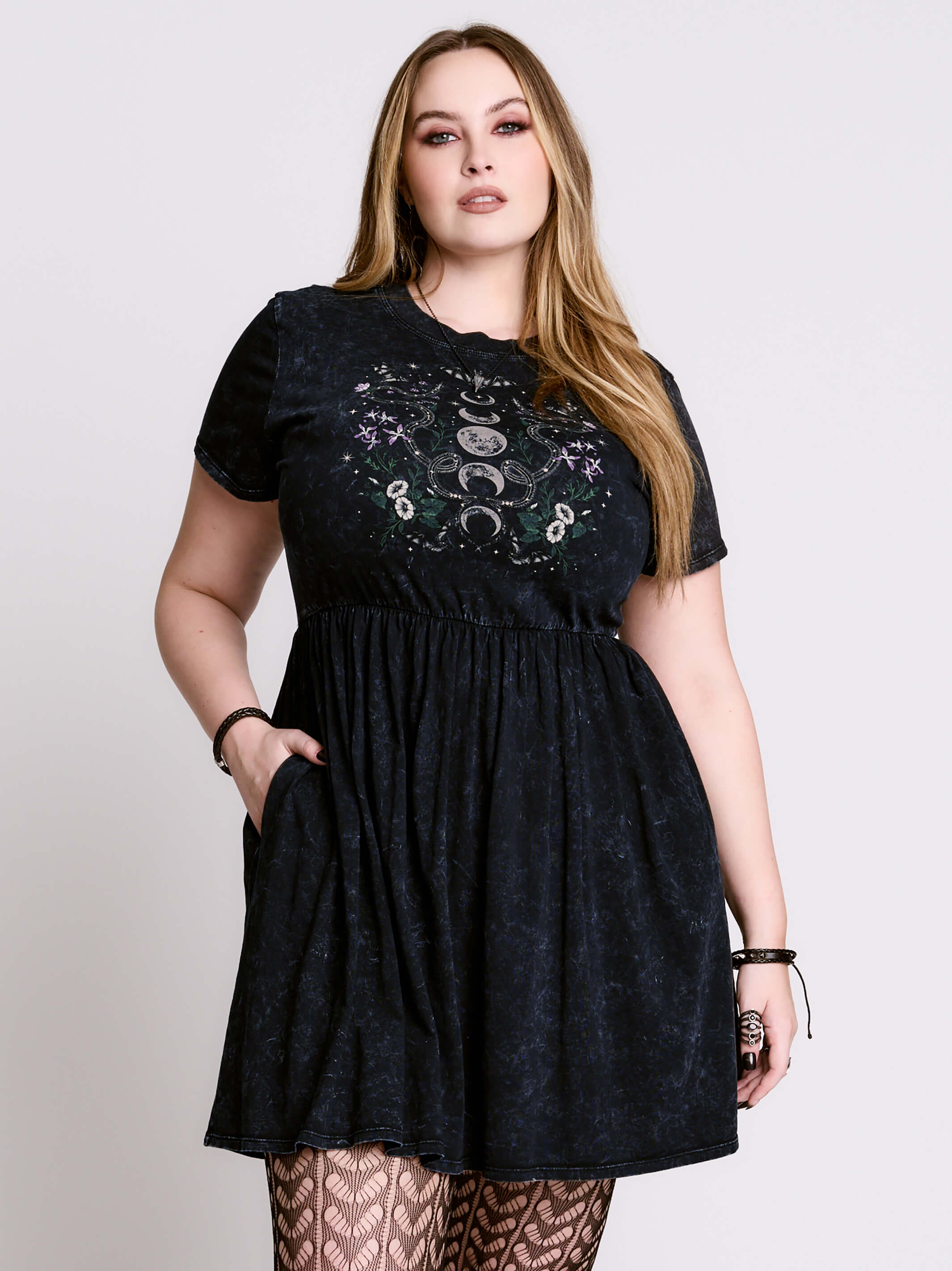 MOON GARDEN BABY DOLL DRESS