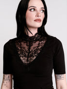 Victorian Lace Yoke Top