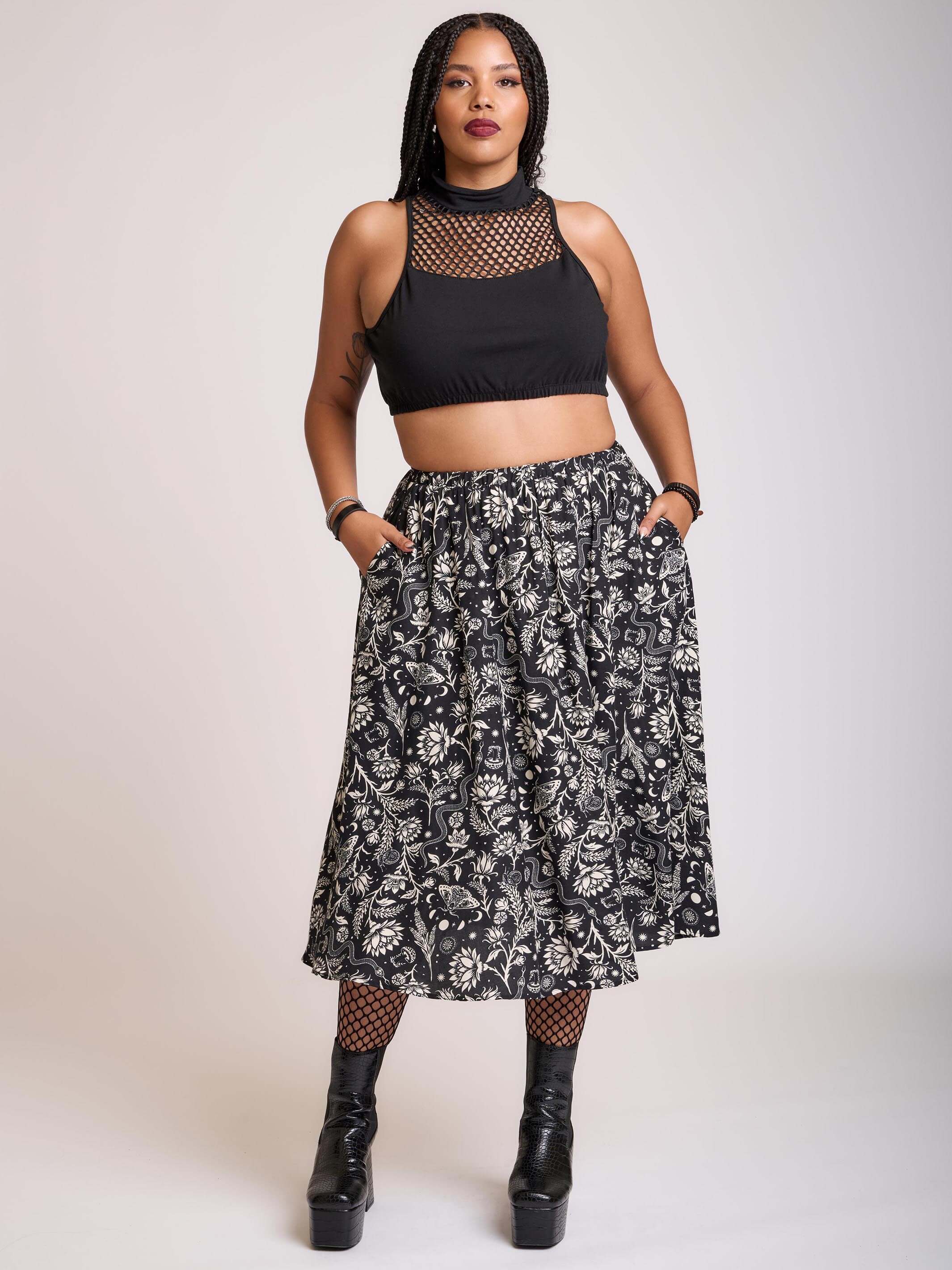 LUNAR GARDEN WITCH MAXI SKIRT