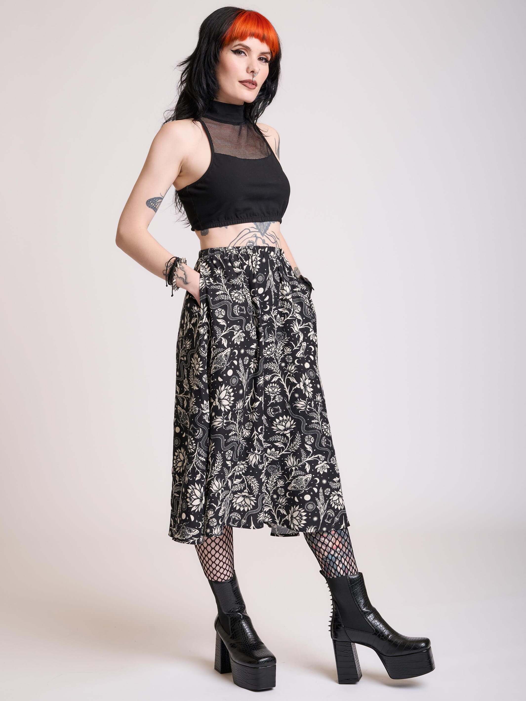 LUNAR GARDEN WITCH MAXI SKIRT