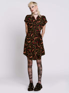 Moth to the Flame Shirt Dress