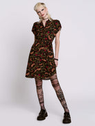 Moth to the Flame Shirt Dress