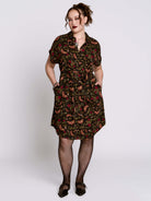 Moth to the Flame Shirt Dress