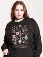 magical herbs print on long sleeve t