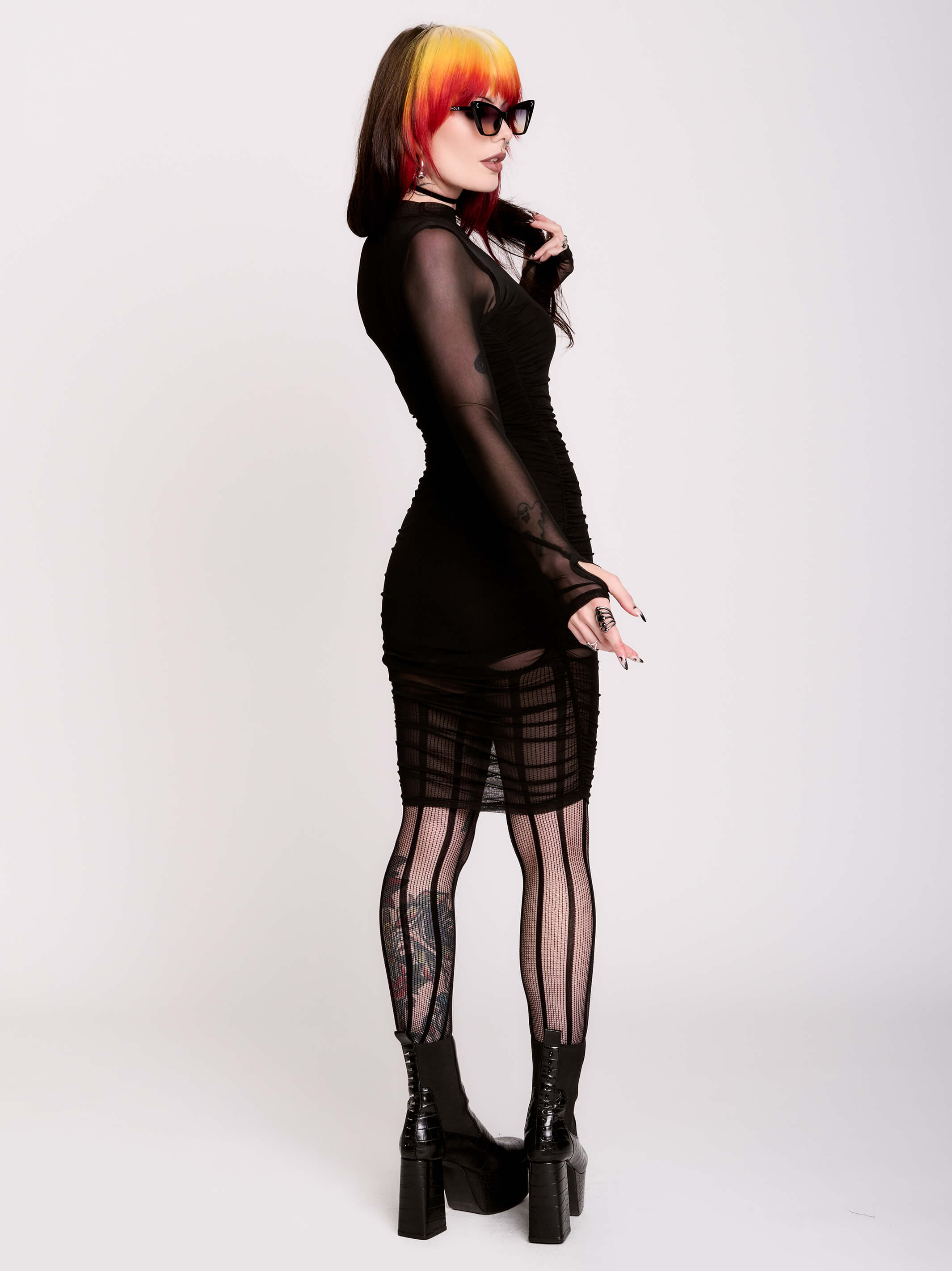 MESH MATRIX DRESS