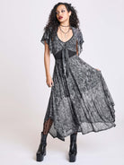 night blossom mesh goth skirt