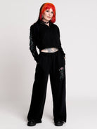 nocturnal garden wide leg jogger