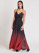 OMBRE CHIFFON MAXI DRESS