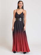 OMBRE CHIFFON MAXI DRESS