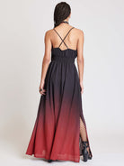 OMBRE CHIFFON MAXI DRESS