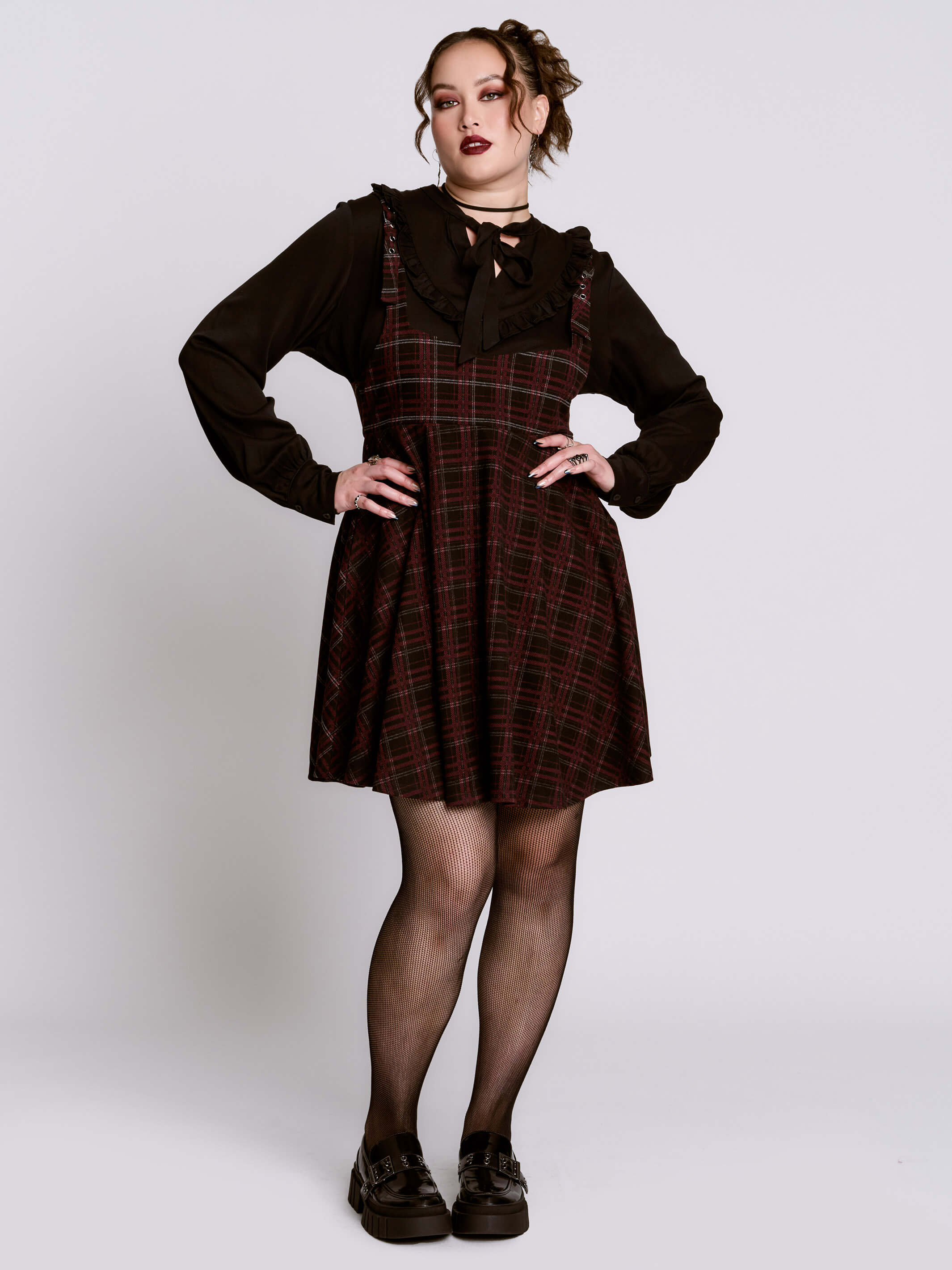 Oxblood Plaid Jumper