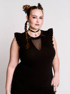ruffle mesh top