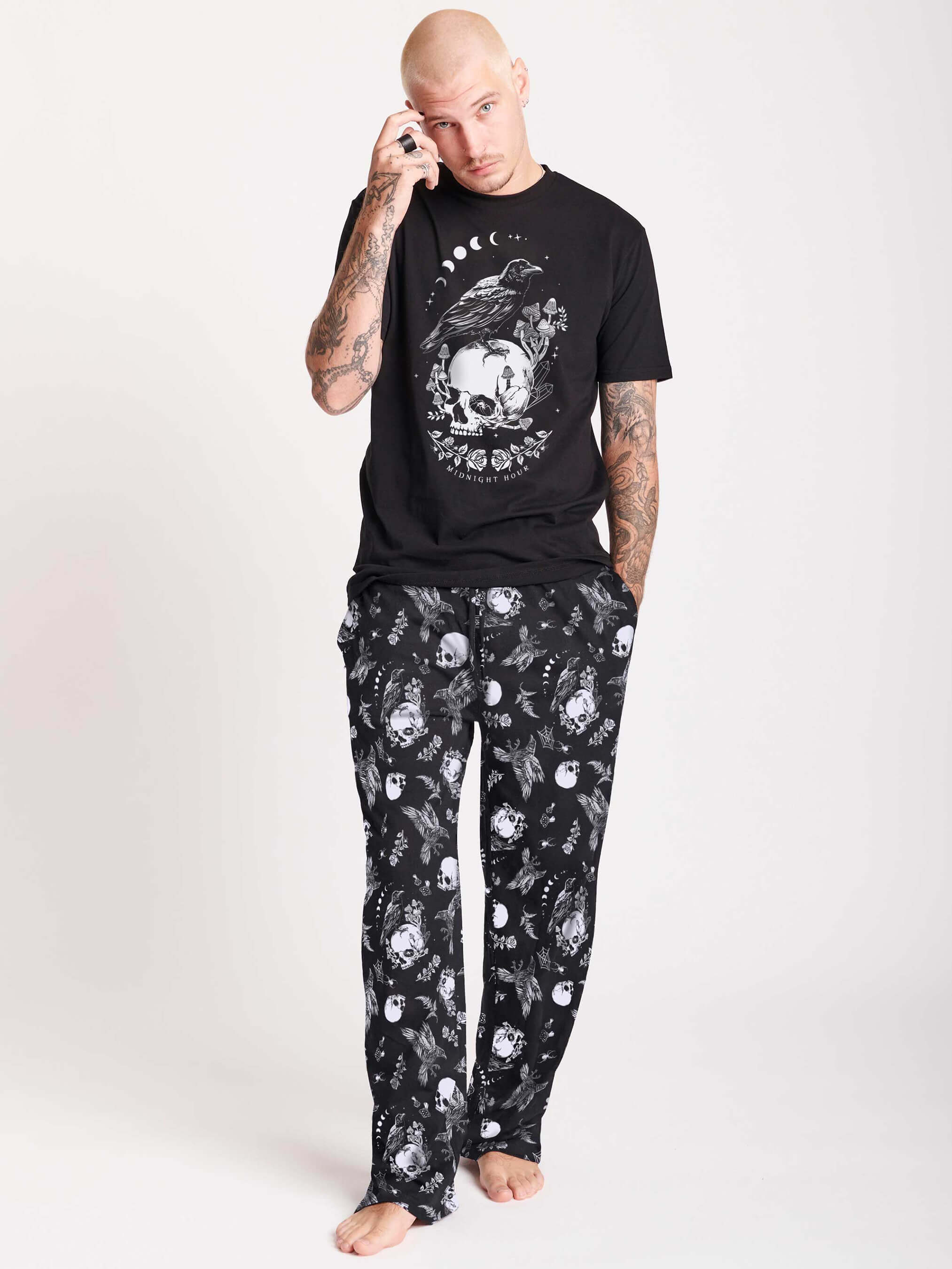 RAVEN SKULL PJ SET