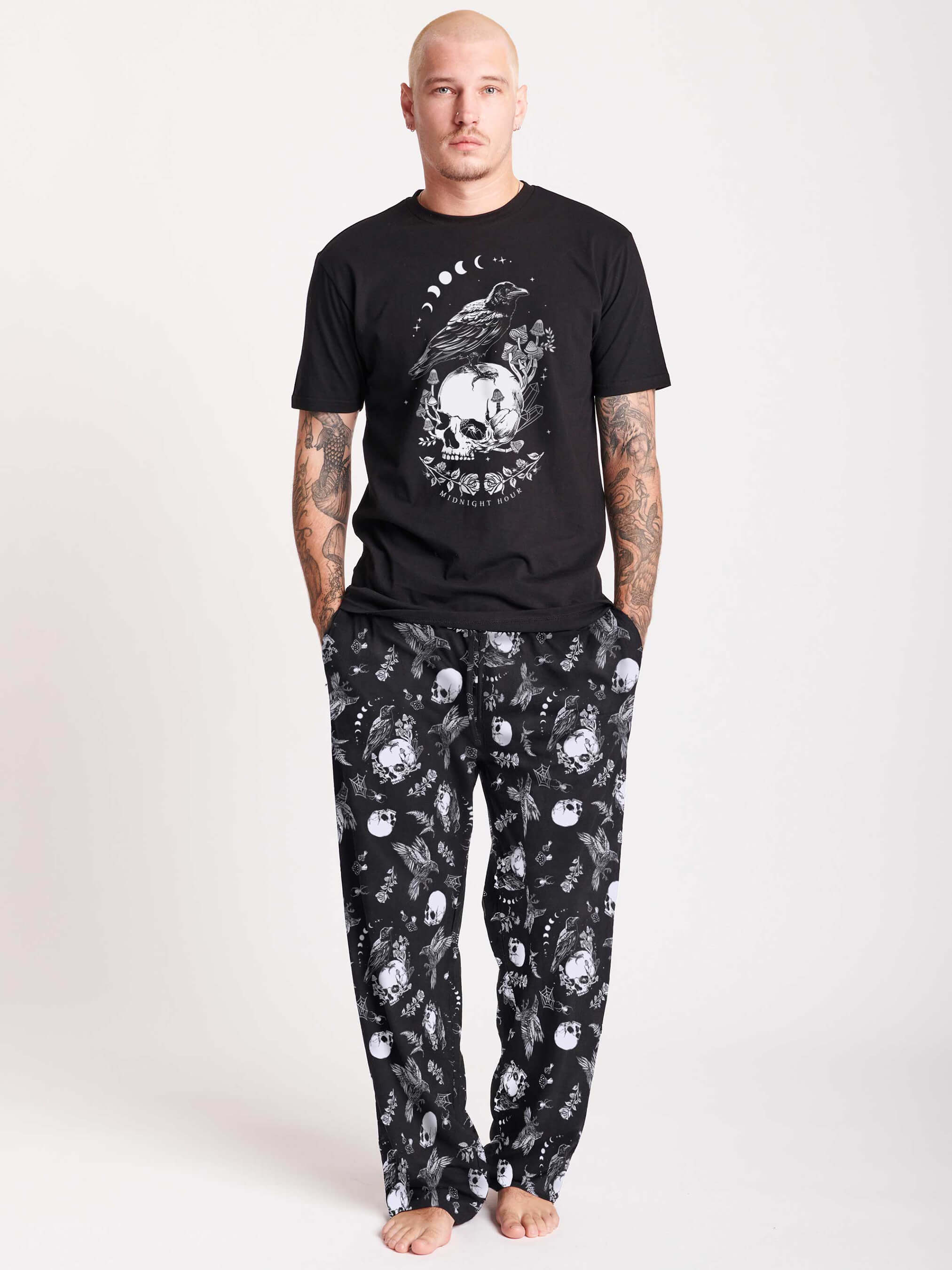 RAVEN SKULL PJ SET
