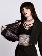 Raven Crop Blazer