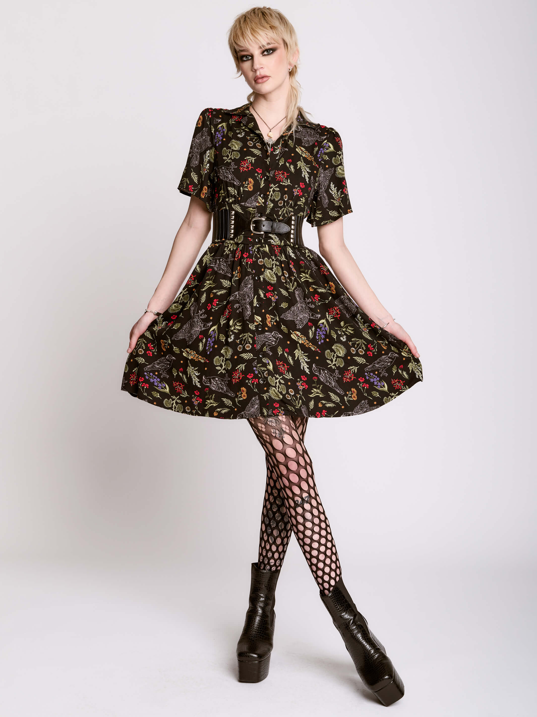 Raven's Garden shirt dress