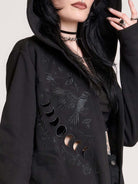 RAVEN EMBROIDERED CLOAK