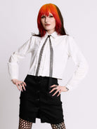 Cropped Ruffle Shirt
