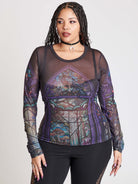 STAINED GLASS MESH TOP