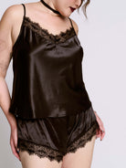 SATIN BAT LACE PJ SET