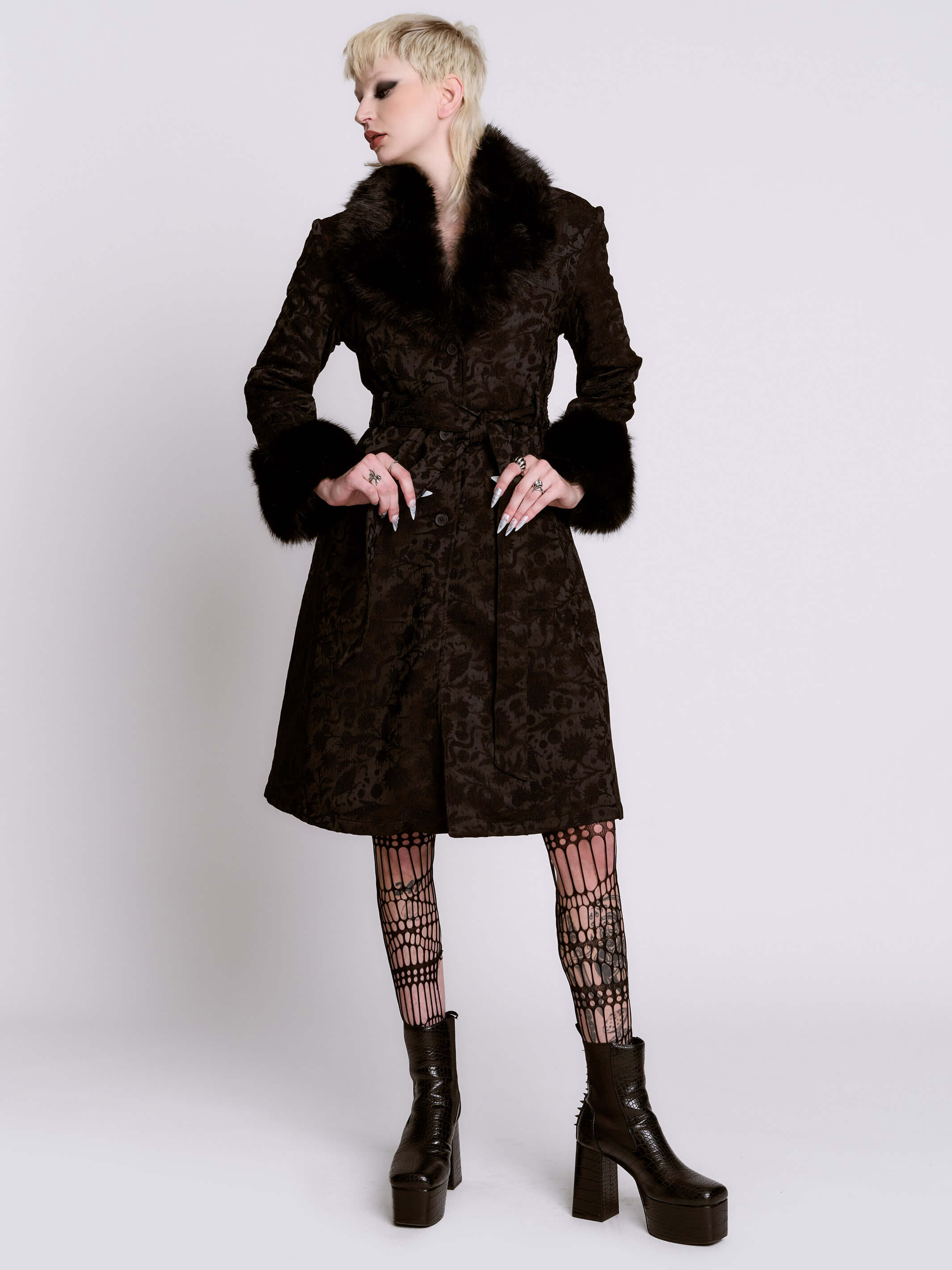 Svetlana Brocade Coat
