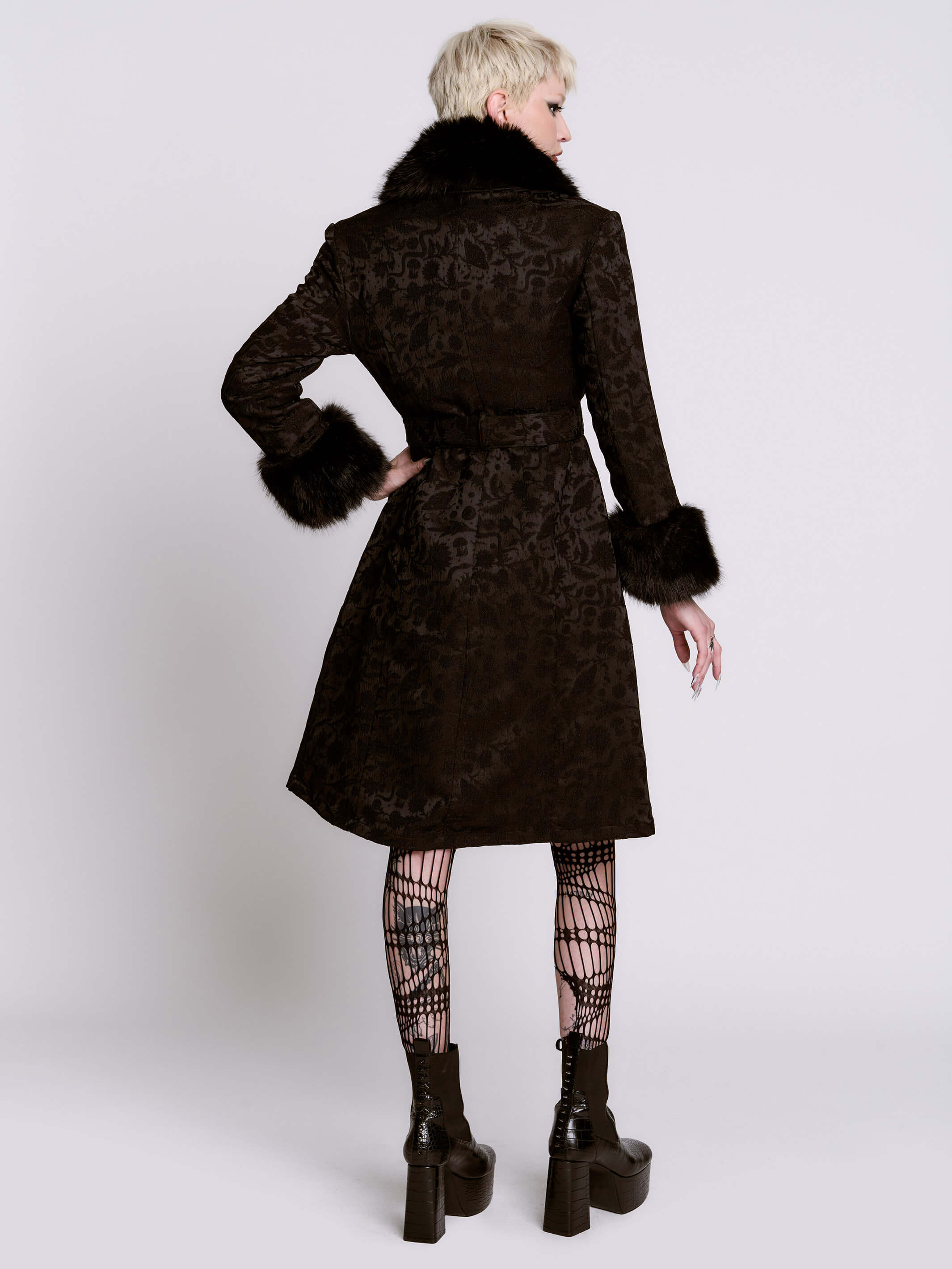 Svetlana Brocade Coat