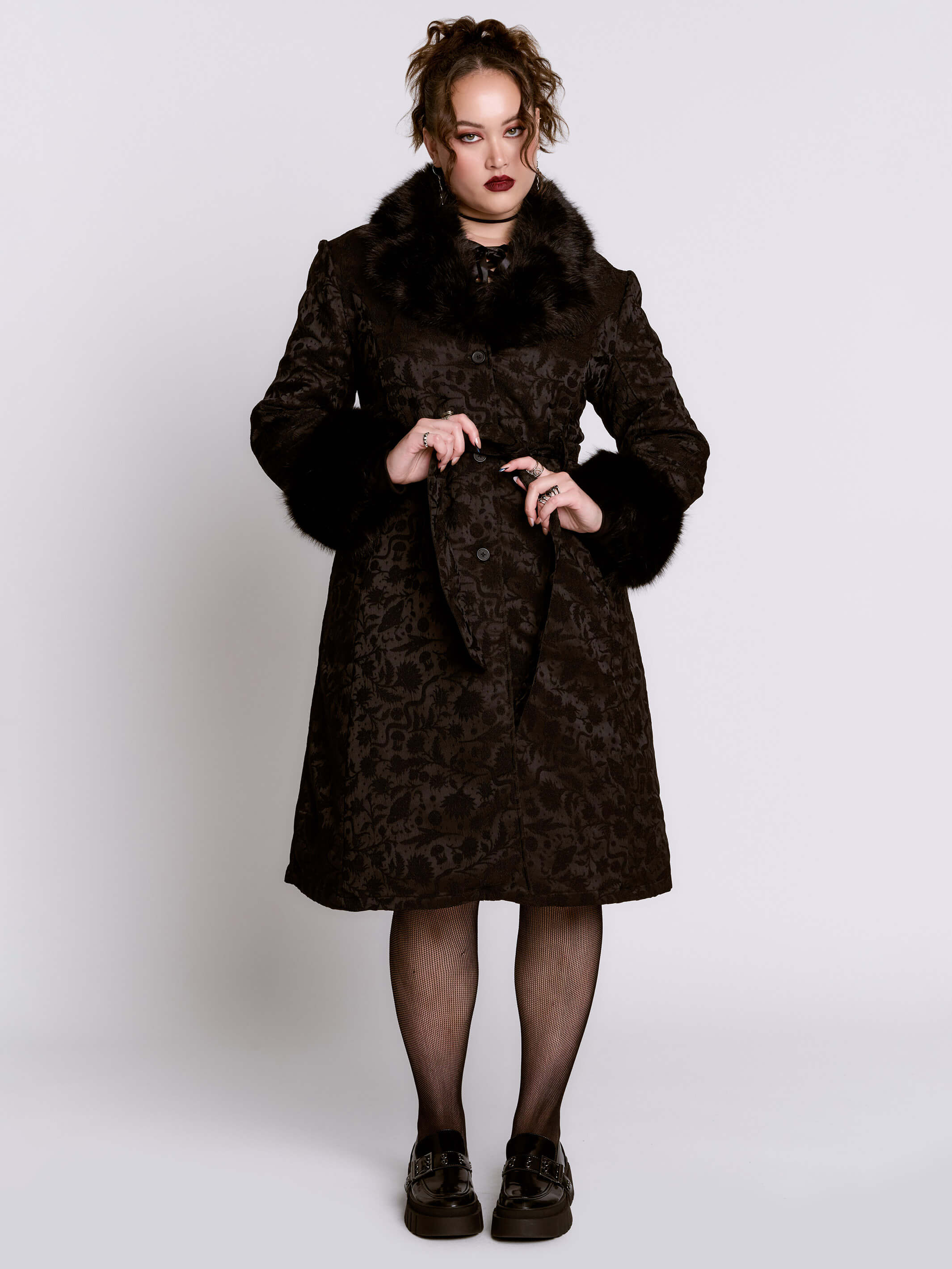 Svetlana Brocade Coat