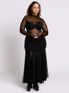 Swiss Dot Godet Skirt